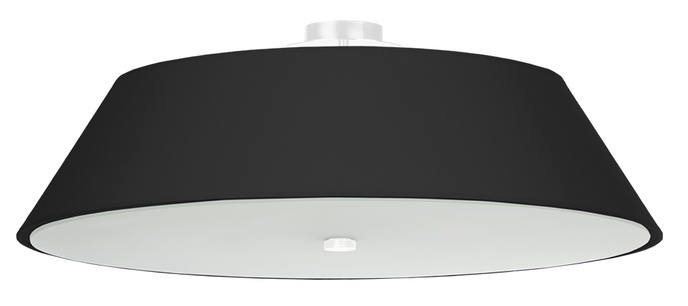 Plafond VEGA 70 svart + 5x LED-lampa E27 4000K Kall 7,5W 650lm