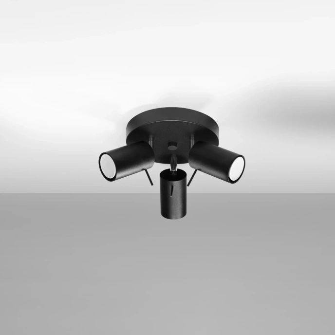 Plafond RING 3P svart