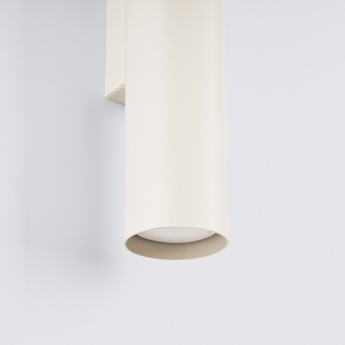 Vägglampa LAGOS 2 beige + 2x LED-lampa GU-10 3000K varm 7W 510lm