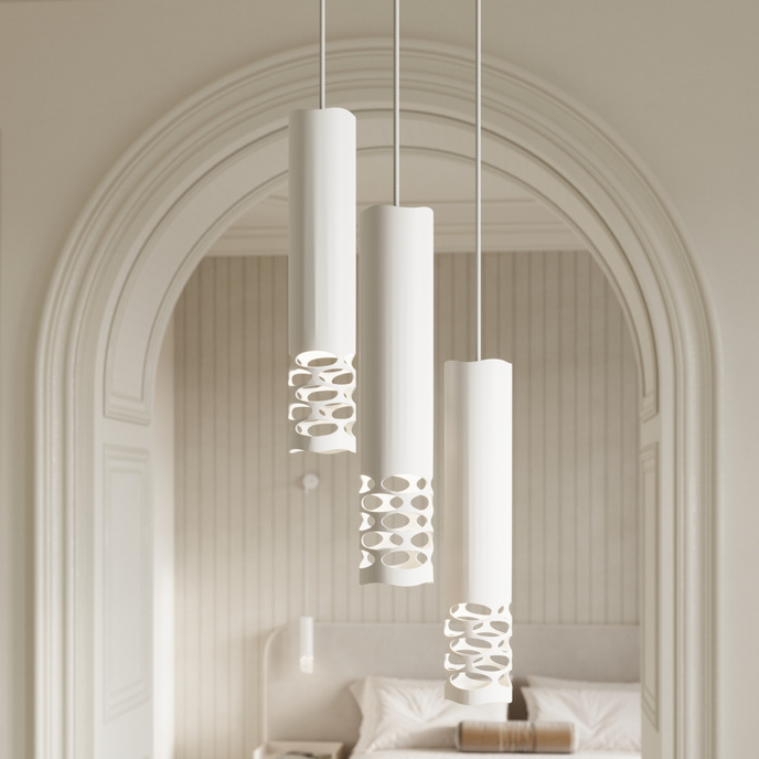 Vägglampa LIRO vit + 1X LED-lampa GU-10 3000K varm 7W 510lm