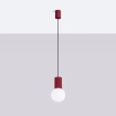 Pendellampa HALO 1 vinröd