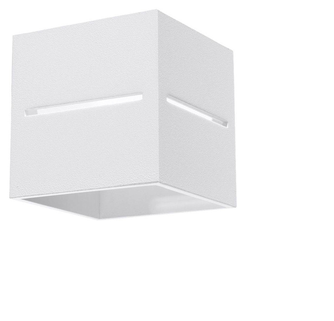 Vägglampa LOBO vit + 1x LED-glödlampa G9 3000K varm 4,5W 510lm