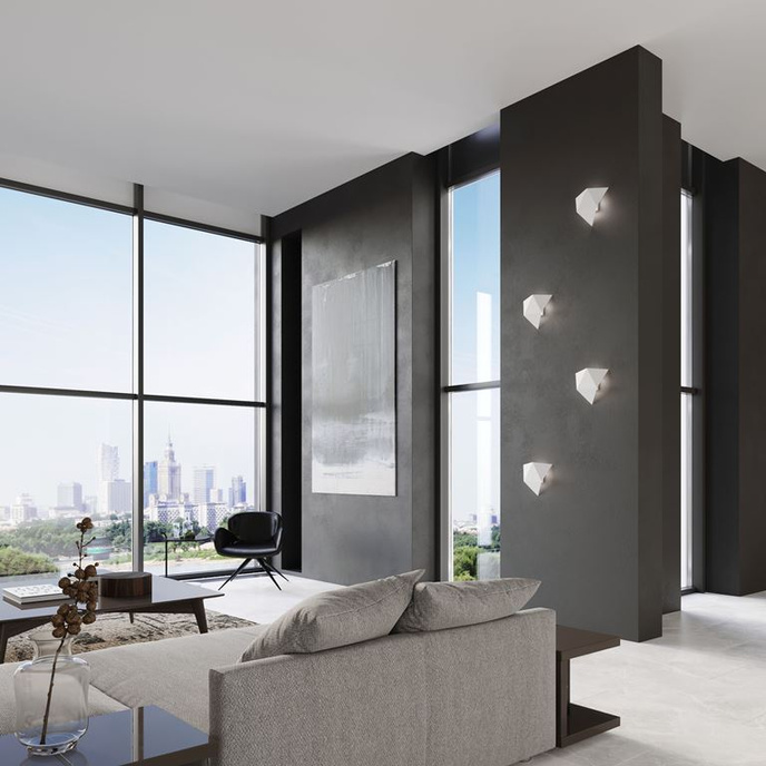 Vägglampa SOLIDO vit + 1x LED-lampa G9 4000K kall 4,5W 530lm