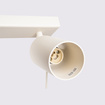 Plafond RING 6L beige + 6x LED-lampa GU-10 3000K varm 7W 510lm
