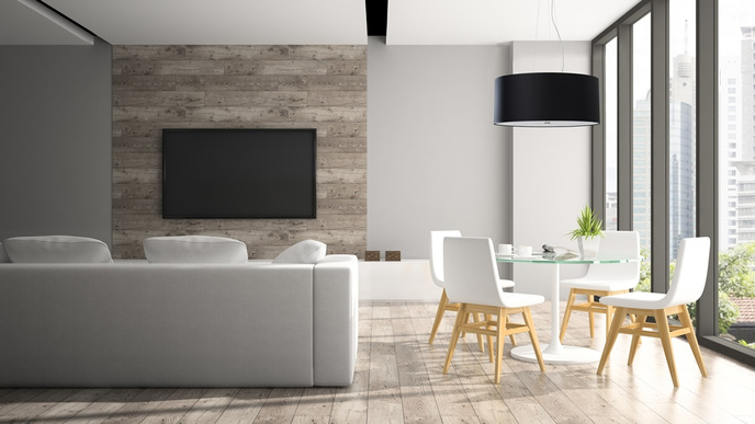 Ljuskrona OTTO 70 svart + 6x LED-lampa E27 4000K Kall 7,5W 650lm