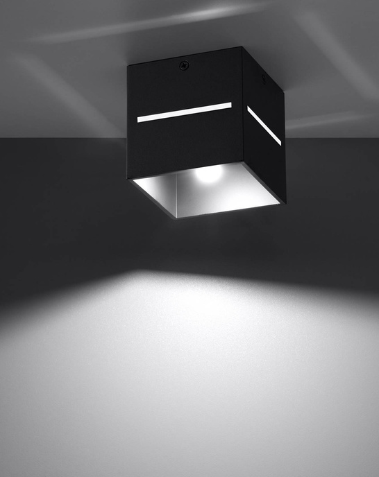 Plafond LOBO svart + 1x LED-lampa G9 3000K varm 4,5W 510lm