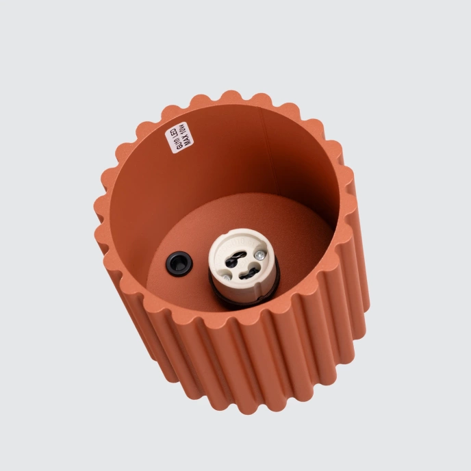 Taklampa AURA 1 röd ochra GU10