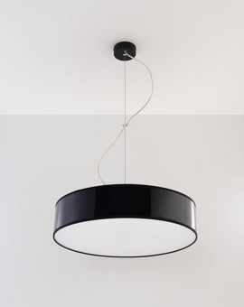 Pendellampa ARENA 45 BLACK + 3x LED-lampa E27 4000K Cold 7,5W 650lm