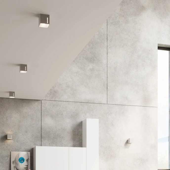 Vägglampa PIXAR grå