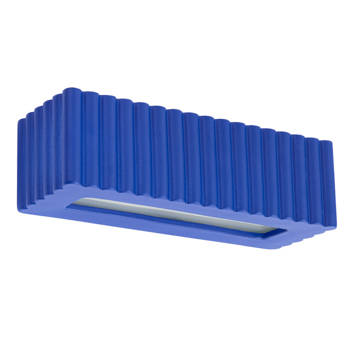 Vägglampa keramik RIGATA ultramarin