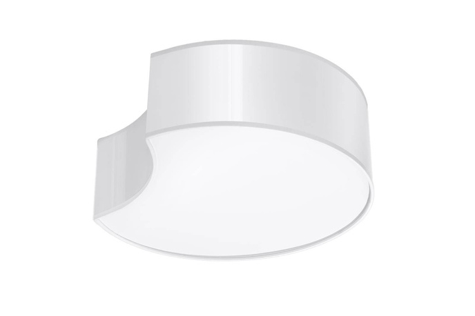 Plafond CIRCLE 1 vit + 2x LED-lampa E27 4000K Kall 7,5W 650lm