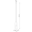 NICUS 1 taklampa vit + 1x LED-glödlampa E27 3000K varm 7,5W 620lm