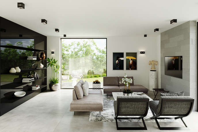 Vägglampa LOBO MAXI svart + 2x LED-lampa G9 4000K Cold 4,5W 530lm