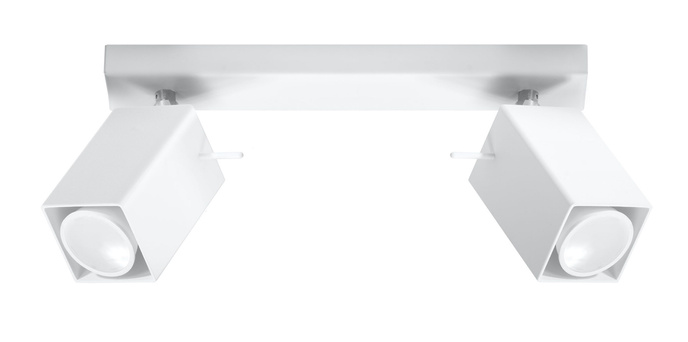 Plafond MERIDA 2 vit + 2x LED-lampa GU-10 4000K Kall 7W 630lm