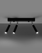 Plafond EYETECH 3 svart + 3x LED-lampa G9 3000K varm 4,5W 510lm