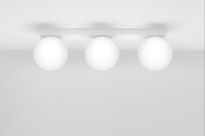 Plafond YOLI 3 vit + 3x LED-lampa G9 4000K kall 4,5W 460lm