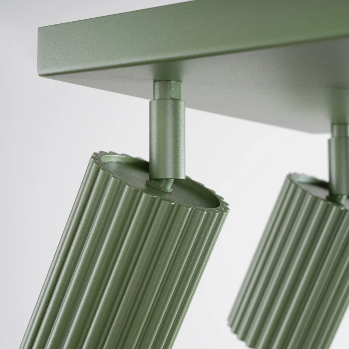 Taklampa KARBON 4 olivgrön