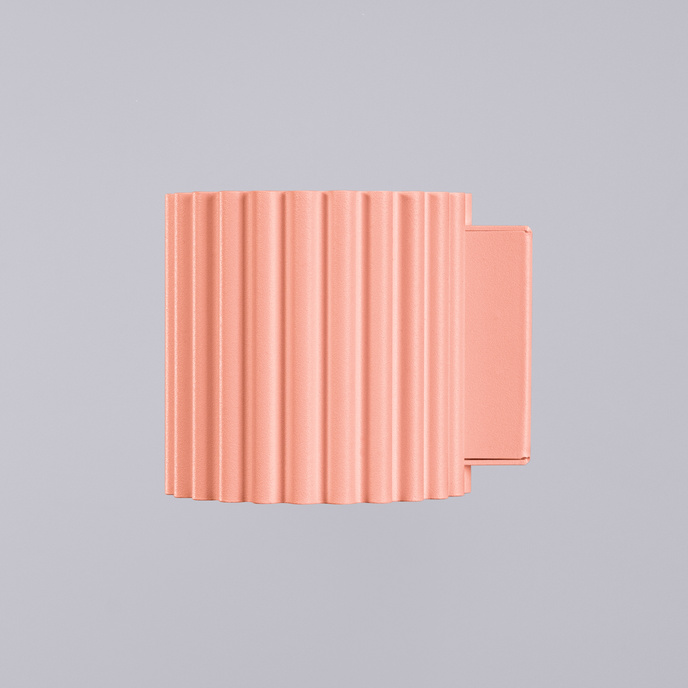 Vägglampa AURA persika G9