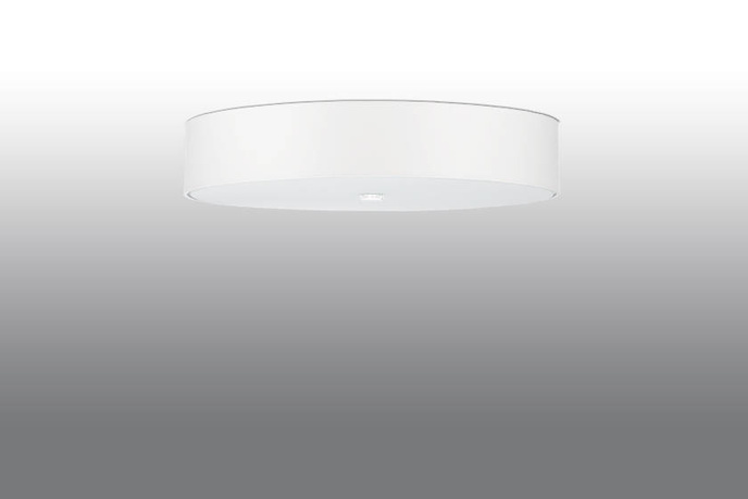 Plafond SKALA 70 vit + 6x LED-lampa E27 3000K varm 7,5W 620lm