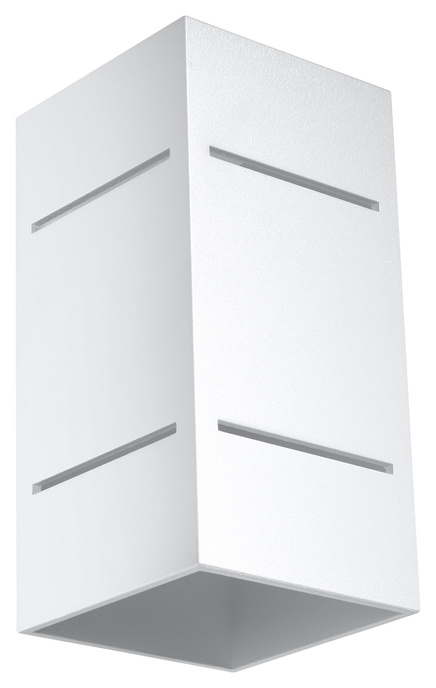 Vägglampa BLOCCO vit + 1x LED-lampa G9 4000K kall 4,5W 530lm