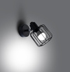 Vägglampa BELUCI 1 svart + 1x LED-lampa E14 4000K Cold 7,5W 680lm