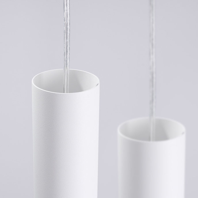 LAMI 3P taklampa vit + 3X LED-lampa GU-10 4000K Kall 7W 530lm