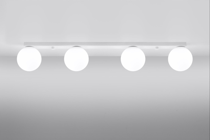 Plafond YOLI 4 vit + 4x LED-lampa G9 4000K kall 4,5W 460lm