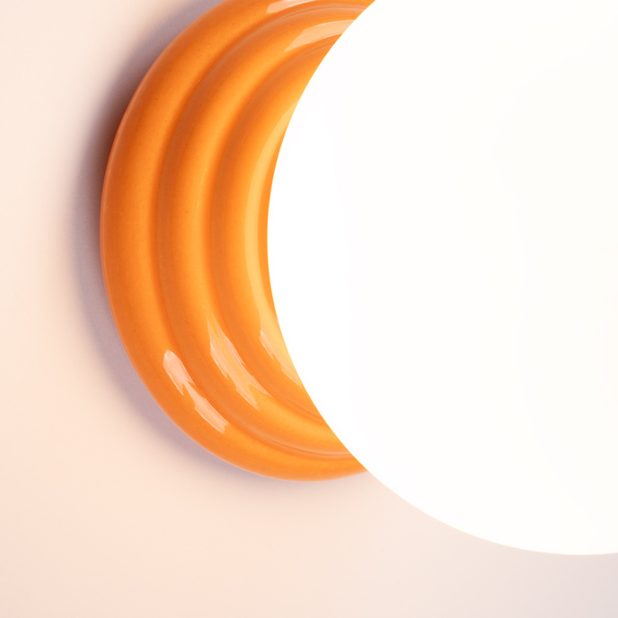 Vägglampa ZORI orange IP44