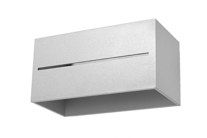 Vägglampa LOBO MAXI grå + 2x LED-lampa G9 4000K Cold 4,5W 530lm