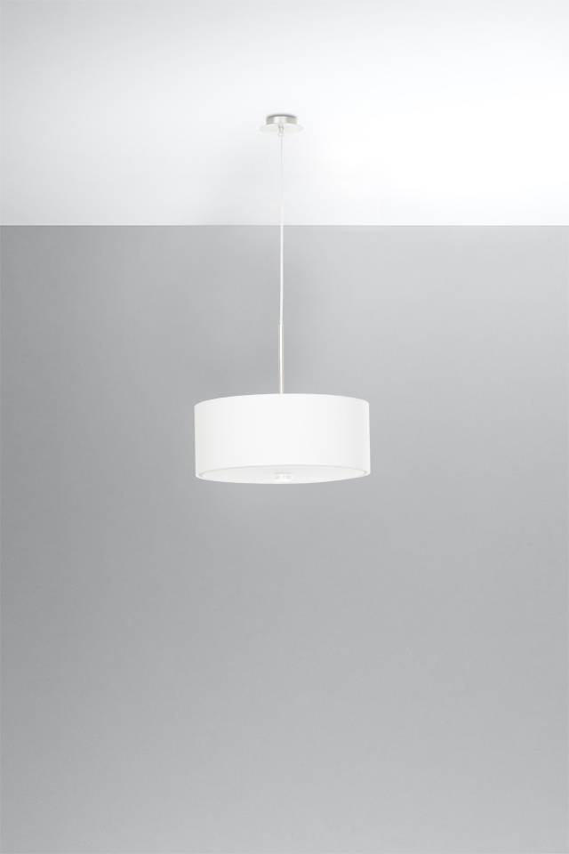 Ljuskrona SKALA 30 vit + 3x LED-lampa E27 3000K varm 7,5W 620lm