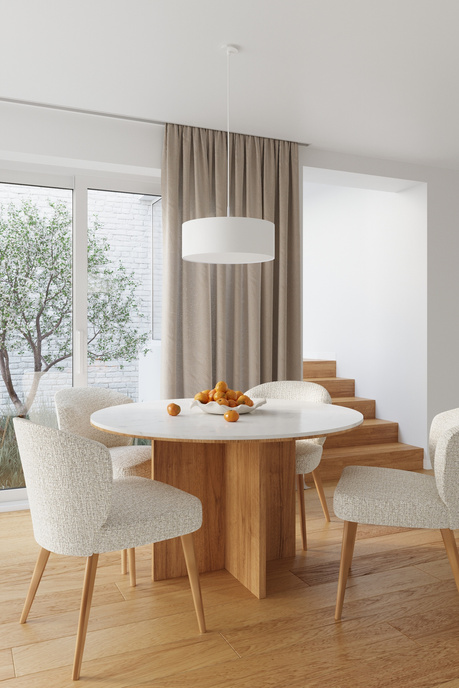 Ljuskrona ROLLO 45 vit + 3x LED-lampa E27 3000K varm 7,5W 620lm