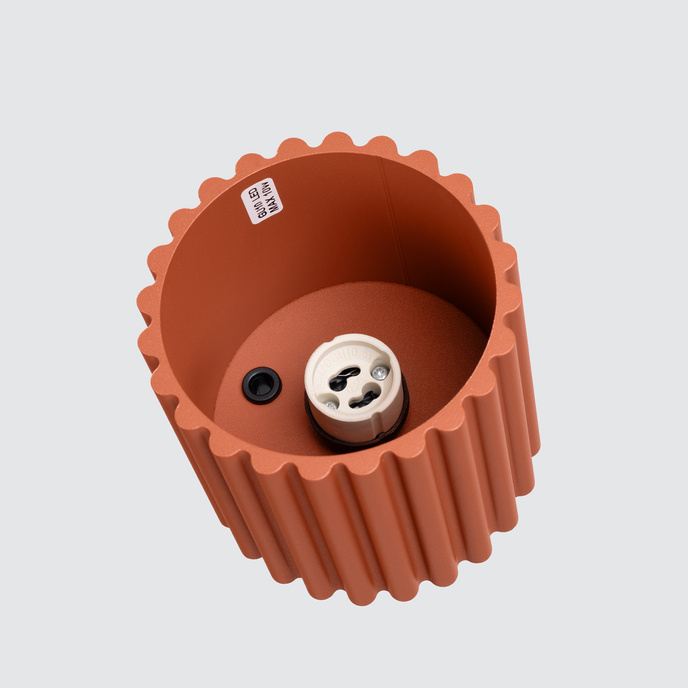 Taklampa AURA 1 röd ochra GU10