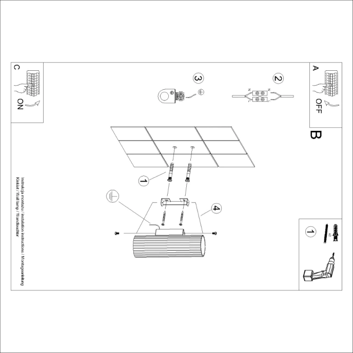 Vägglampa KARBON 20 olivgrön