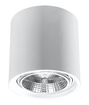 Keramisk plafond KALU vit + 1x LED-lampa GU10 AR111 3000K varm 12W 800lm