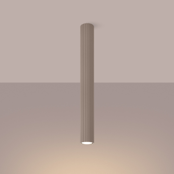 Taklampa KARBON 60 taupe