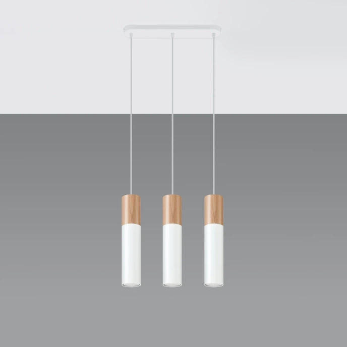 Pendel lampa PABLO 3 vit