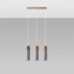 Pendel lampa ZANE 3 grå