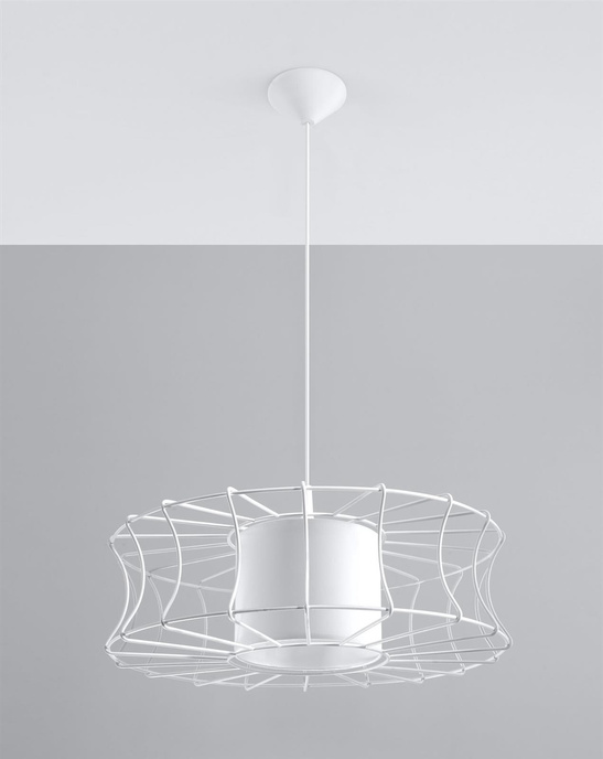 SALERNO taklampa vit