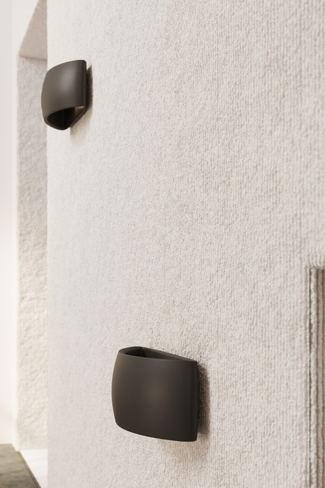 PONTIUS keramisk vägglampa svart + 1x LED-lampa G9 3000K varm 4,5W 510lm