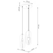 NICUS 3P taklampa vit + 3x LED-glödlampa E27 3000K 7W 760lm