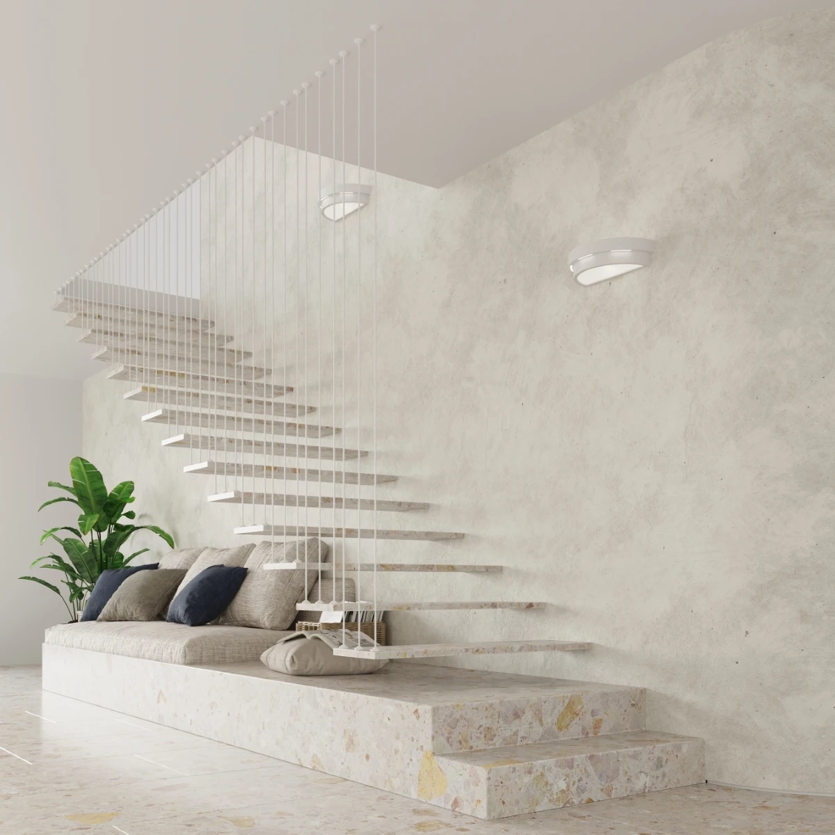 Vägglampa keramisk HELIOS