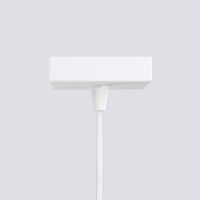 Pendellampa KARBON 1 vit + 1x LED-lampa GU-10 4000K Cold 7W 530lm