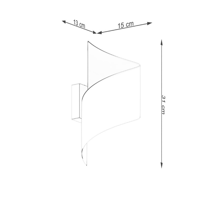 Vägglampa TALASSA vit + 1x LED-lampa G9 4000K kall 4,5W 460lm