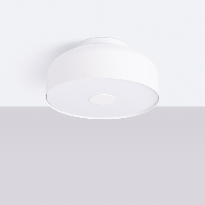 Plafond OMIQ vit + 4X LED-lampa E27 3000K varm 7,5W 620lm