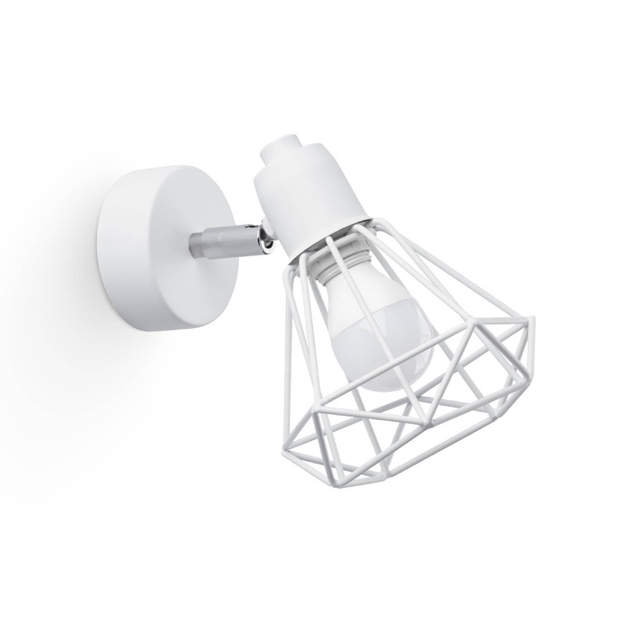 Vägglampa ARTEMIS 1 vit + 1x LED-lampa E14 3000K varm 7,5W 620lm