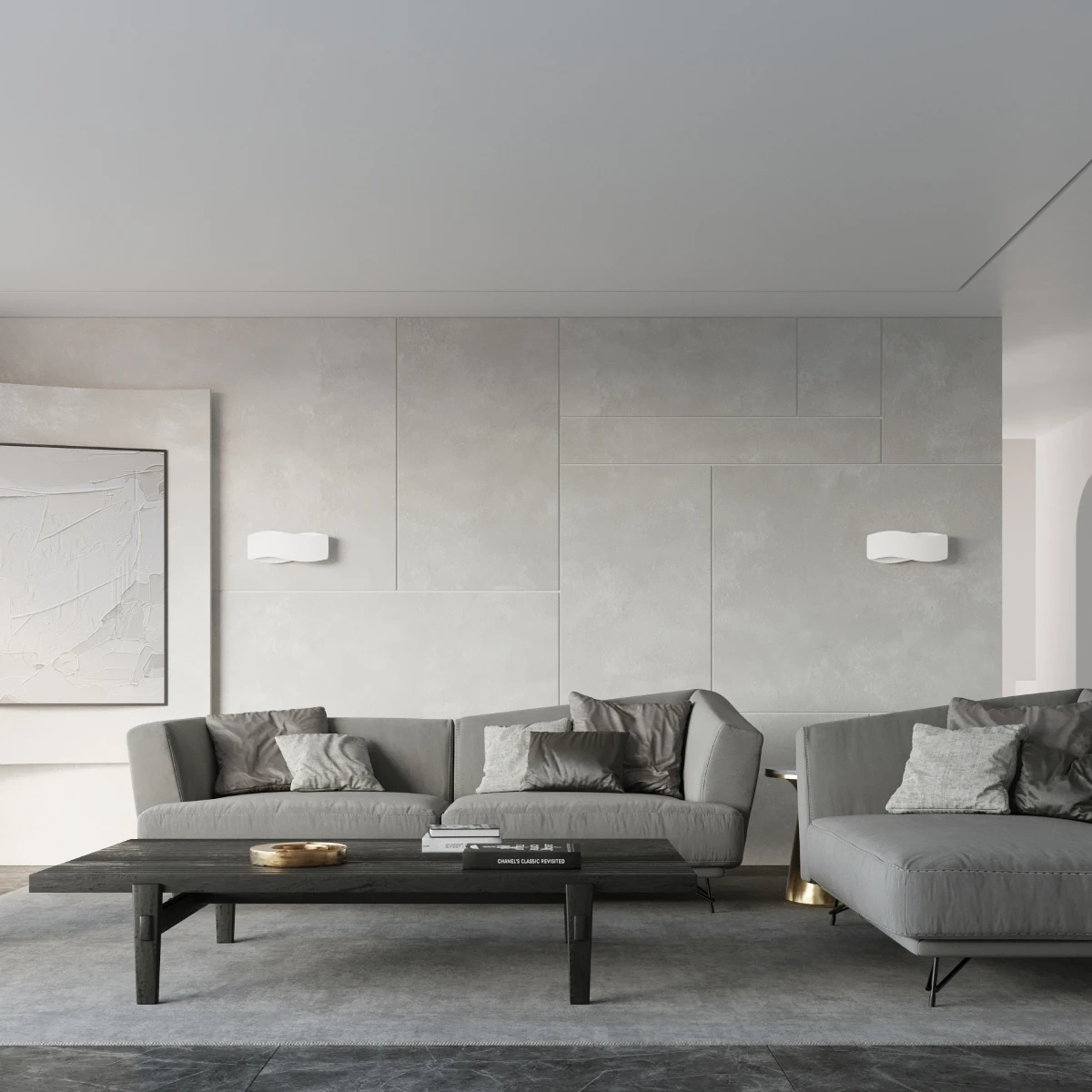 Vägglampa TILA 30 vit