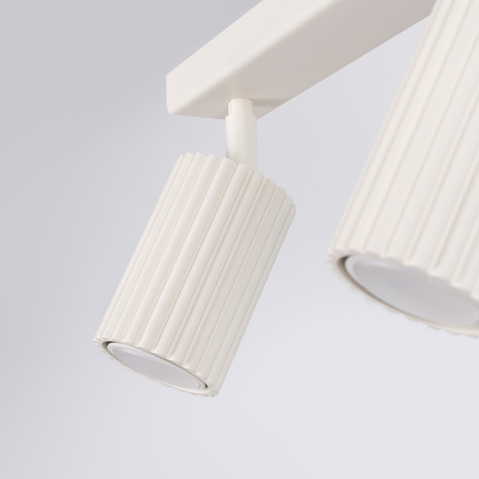 Plafond KARBON 2 beige + 2x LED-lampa GU-10 3000K varm 7W 510lm