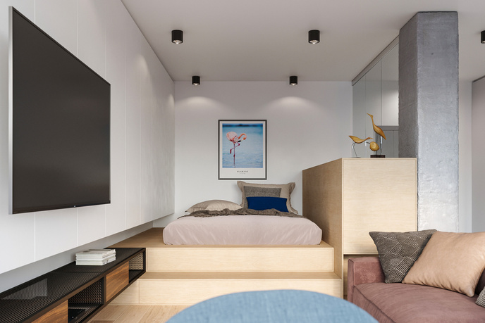 Plafond TIUBE svart + 1x LED-lampa GU10 AR111 3000K varm 12W 800lm