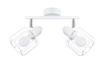 BELUCI 2 plafond vit + 2x LED-lampa E14 4000K Kall 7,5W 680lm