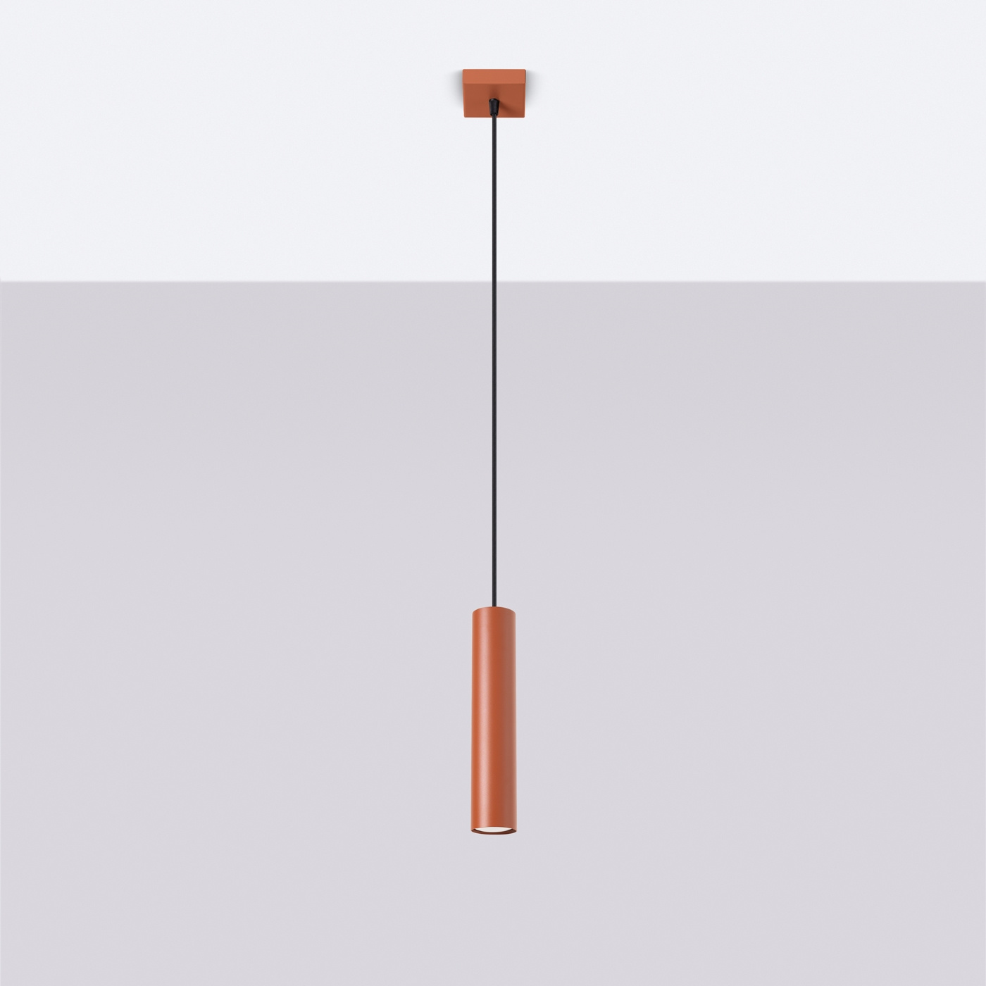 Taklampa LAGOS 1 ockraröd + 1x LED-lampa GU-10 4000K Cold 7W 530lm